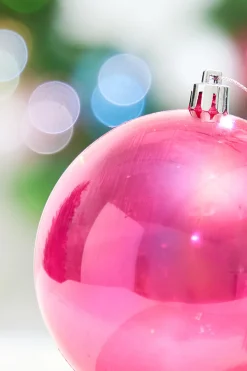 4" Red Iridescent Ball Ornament