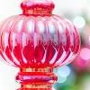 10" Red Iridescent Chandelier Ornament