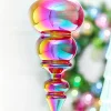 15" Red Iridescent Teardrop Ornament