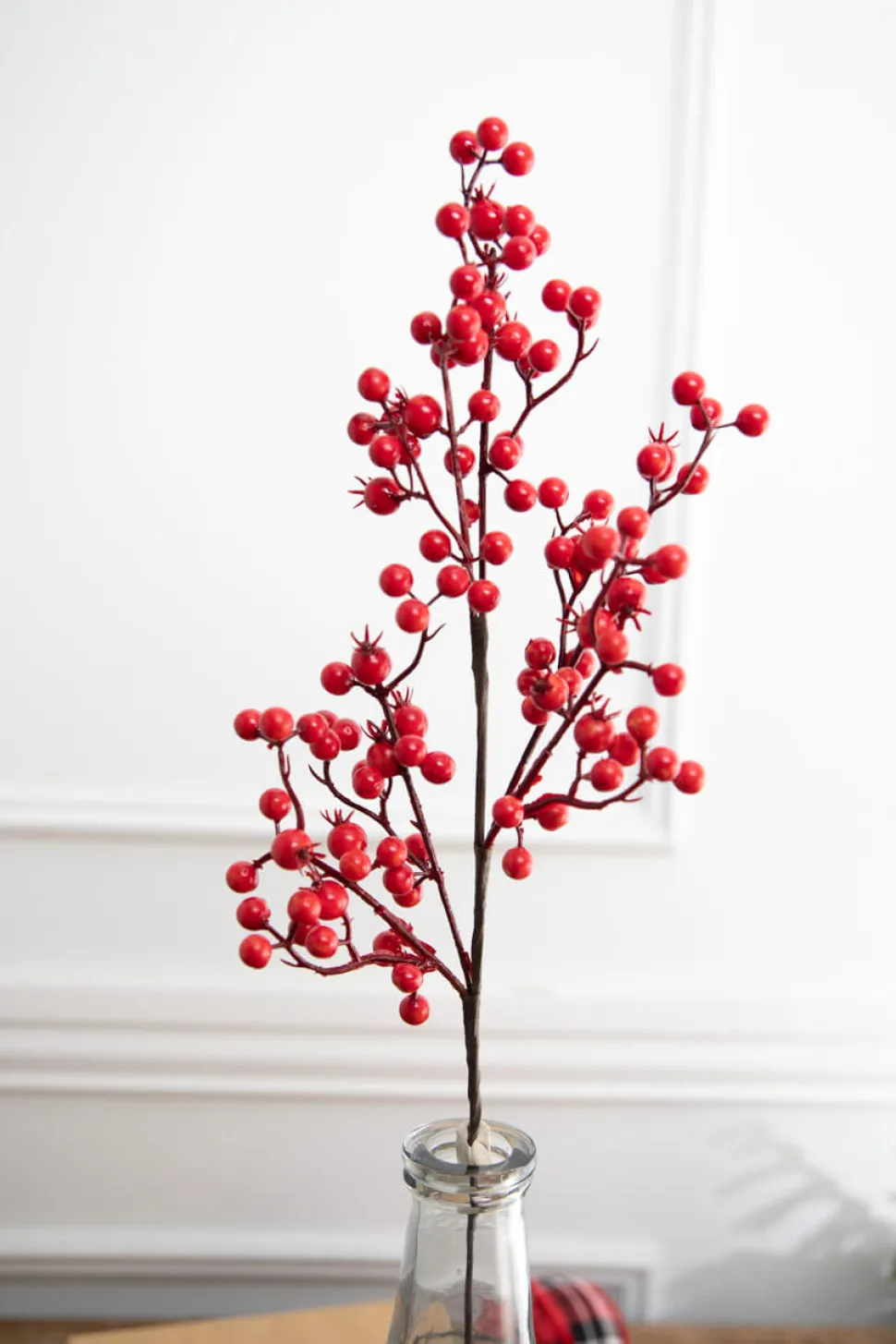26” Red Mixed Berry & Crabapple Spray