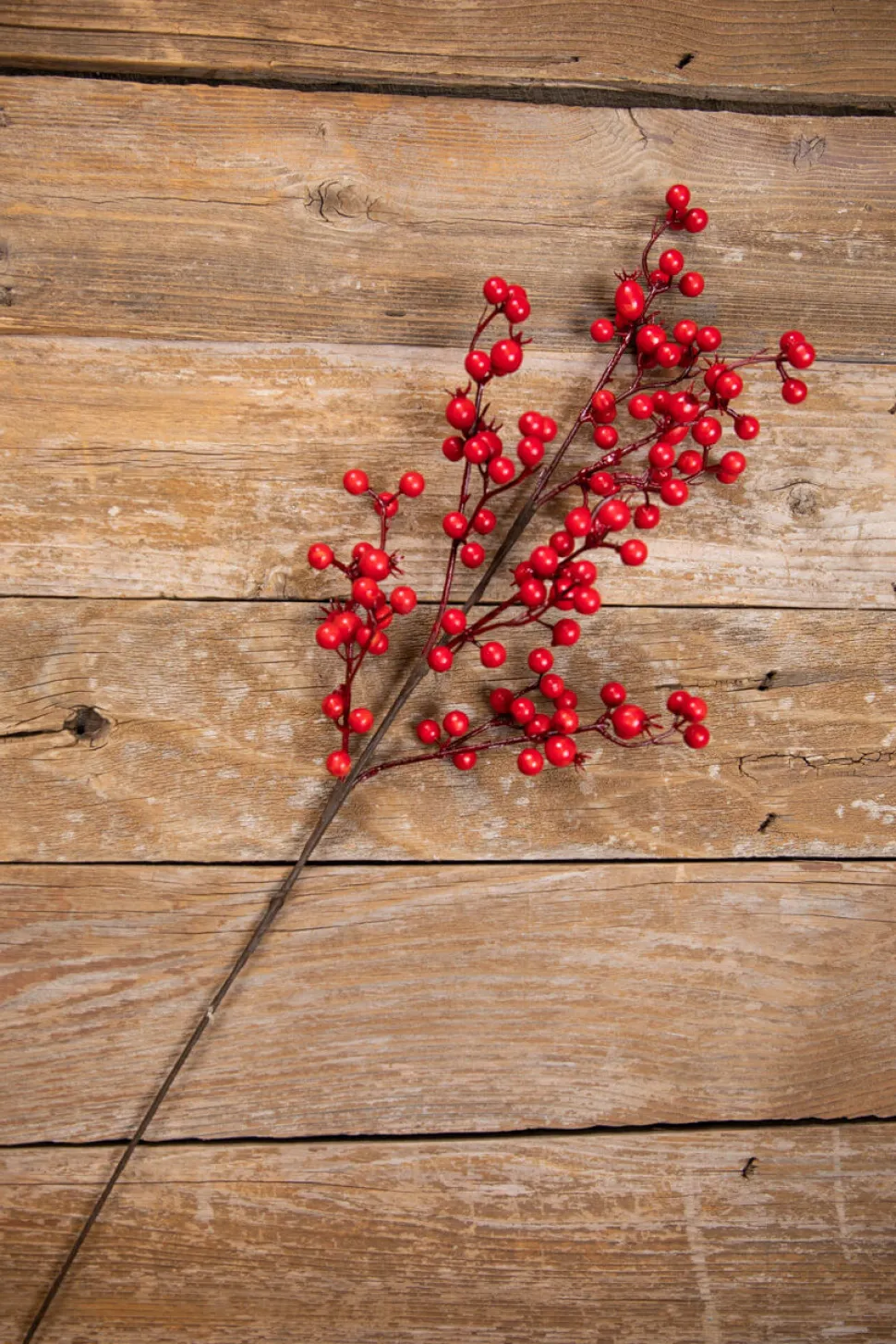 26” Red Mixed Berry & Crabapple Spray