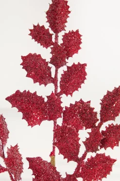 23" Red Shimmer Metallic Holly