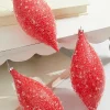 7" Red Sugar Iced Finial Ornament