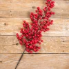 39” Red Tall Berry Spray