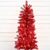4' Red Tinsel Tree