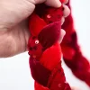 66" Red Velvet Sequin Braided Roping