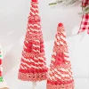 Red & White Clay Dough Candy Tree - Set Of 2