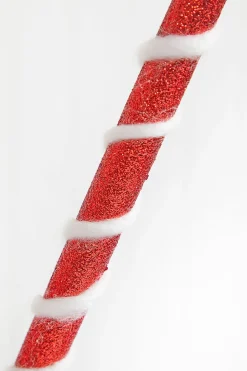 30" Red & White Twist Spray