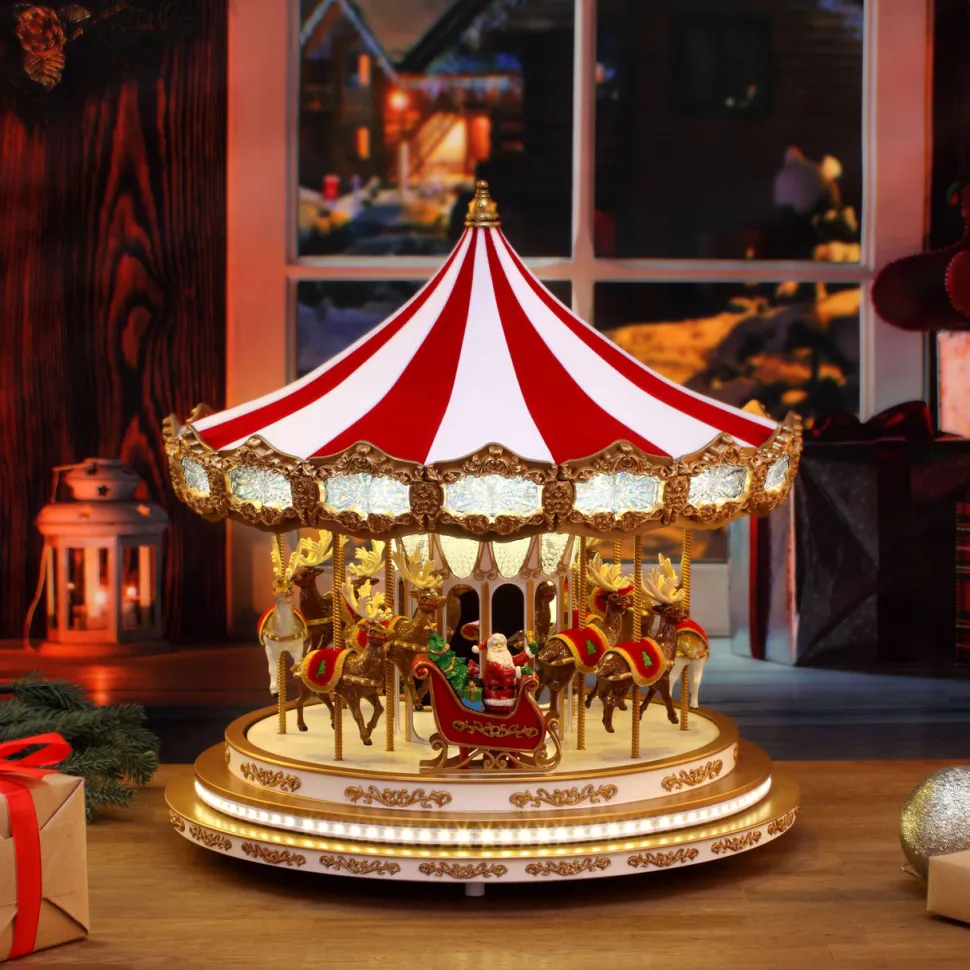 20" Regal Christmas Carousel