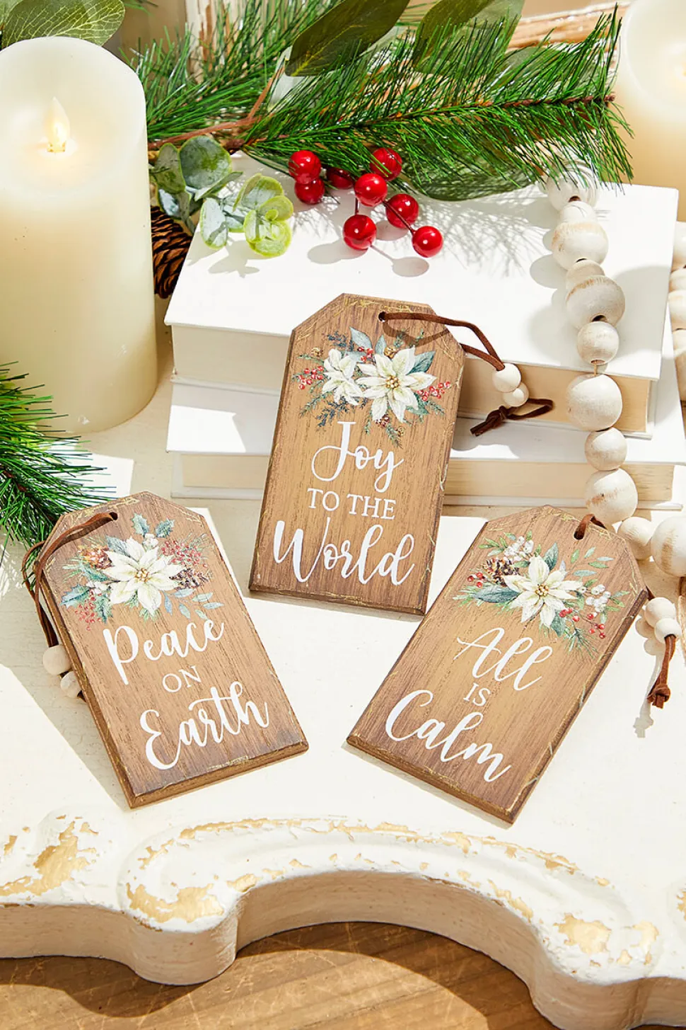 5" Religious Tag Shape Ornament