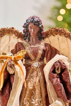 16" Renaissance Black Angel Tree Top