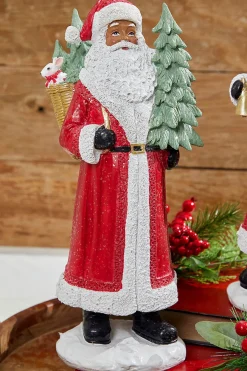 13” Resin African-American Santa