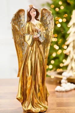 18" Resin Angel With Dove