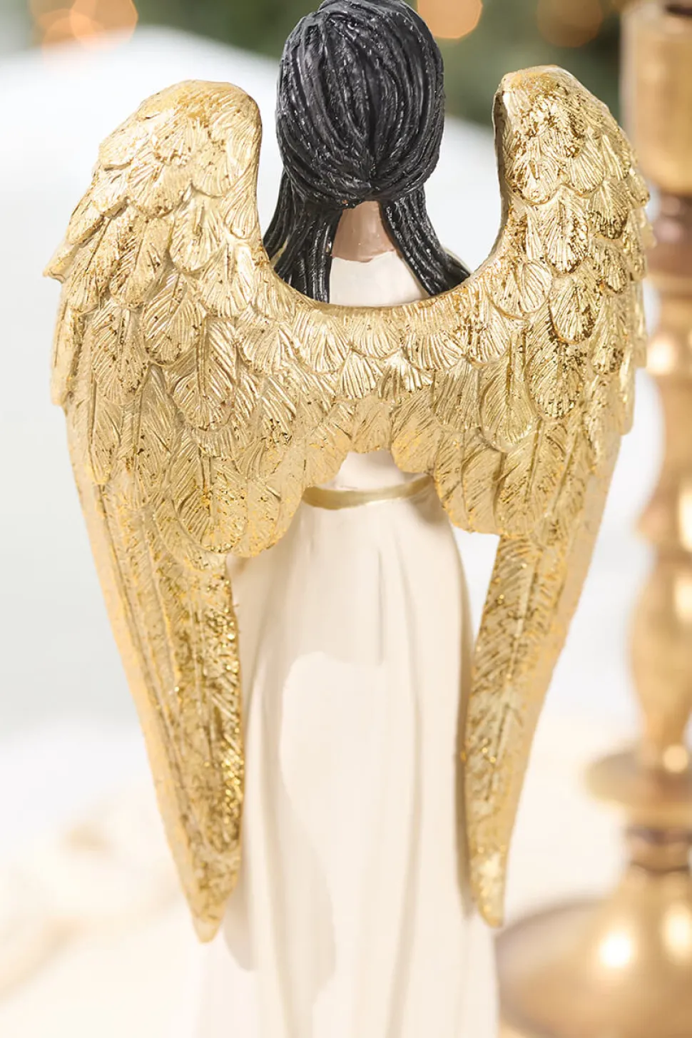 13.25" Resin Angel with Harp
