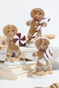 7.5" Resin Candy Gingerbread Men