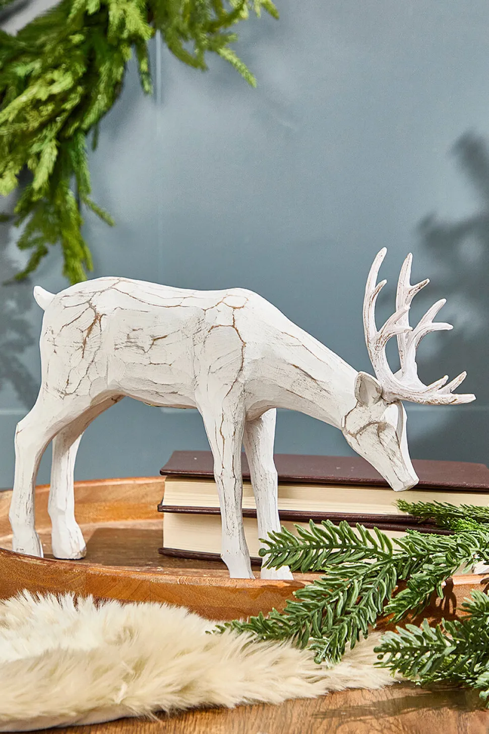 12-14" Resin Carved Deer