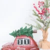 11.5” Resin Countdown Calendar Holiday Truck with Christmas Tree
