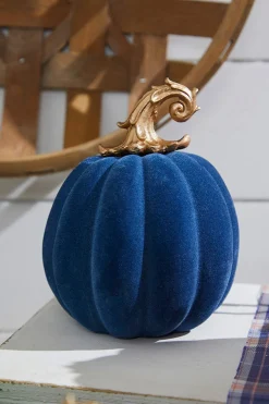 6" Resin & Felt Harvest Pumpkin