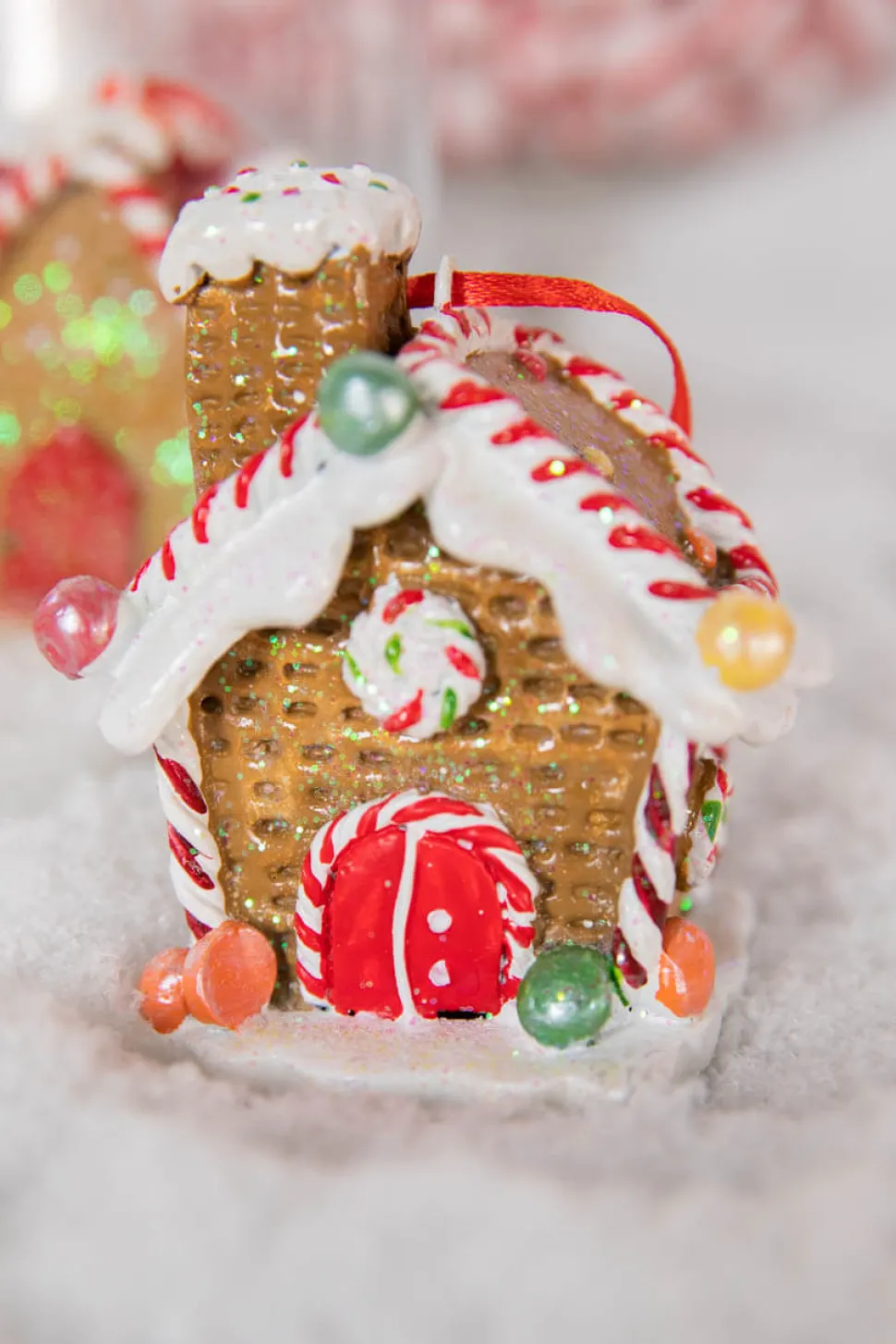 3.5” Resin Gingerbread House Ornament