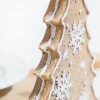 8" Resin Gingerbread Tree W/ Snowflakes