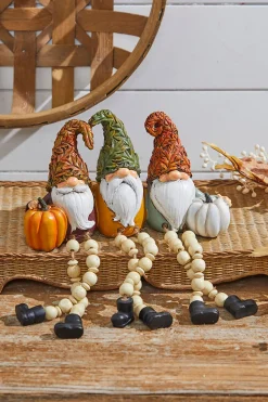 10" Resin Harvest Gnomes Shelf Sitter