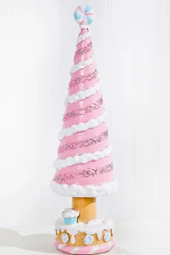 15" Resin Holiday Candy Tree