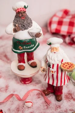 8" Resin Holiday Chef Santa