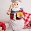 12" Resin Holiday Chef Santa