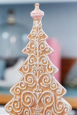13.5" Resin Icing Gingerbread Tree