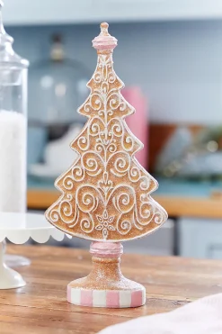 13.5" Resin Icing Gingerbread Tree