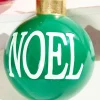 5" Resin Noel and Joy Ball Ornaments
