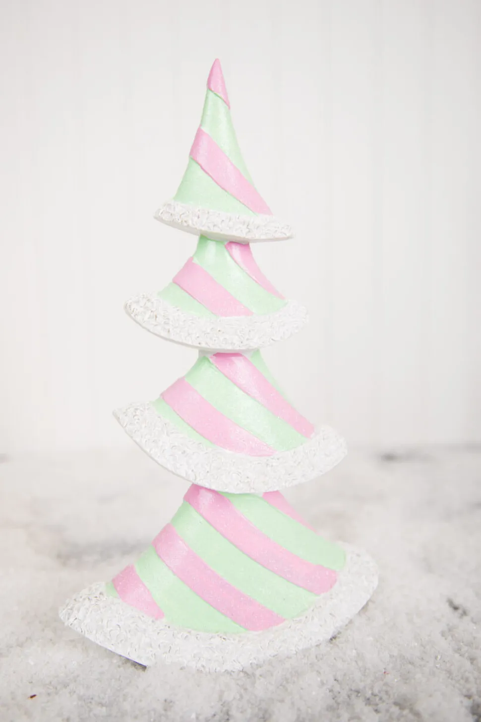 11.6” Resin Pastel Peppermint Layer Tree
