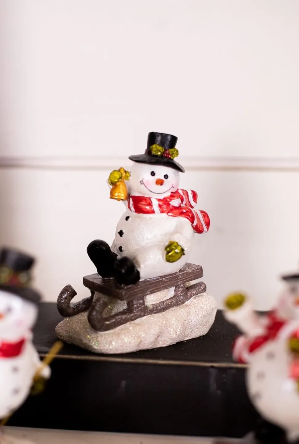 Resin Playing Jolly Snowman