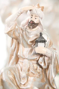 16" Resin Renaissance Three Kings with Animals - Set of 3