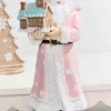 11.5" Resin Santa with Gingerbread House