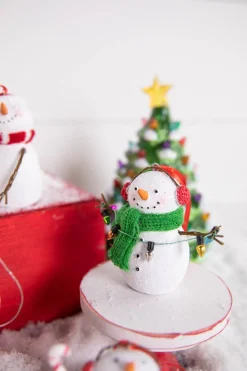 3” Resin Snowman with Scarf