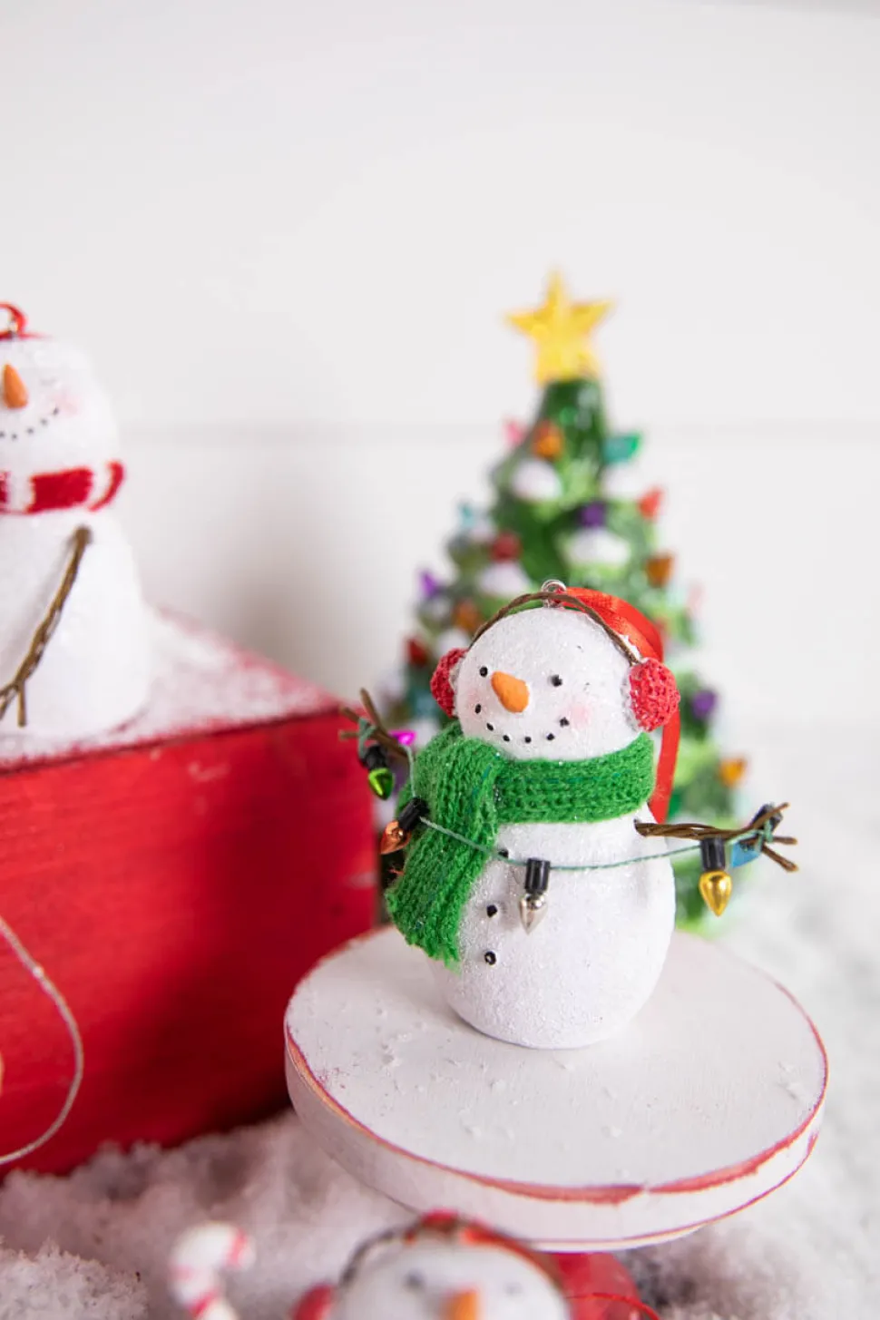 3” Resin Snowman with Scarf