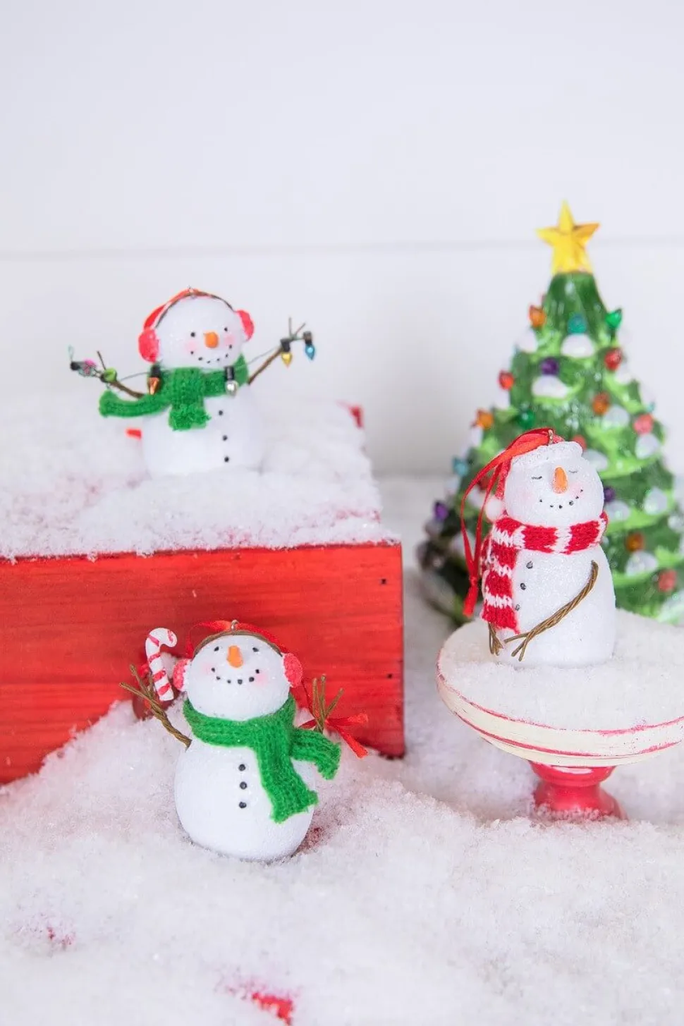 3” Resin Snowman with Scarf