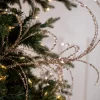 31.5” Rose Gold Wispy Pine Glitter Spray