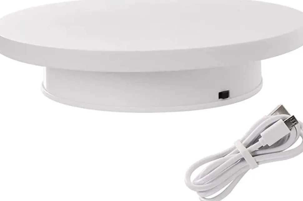 Rotating Display Stand White