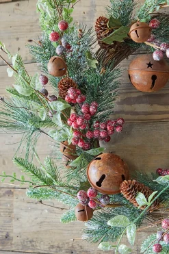 18" Rustic Bell Wreath
