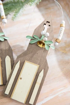 8" Rustic Church Ornament