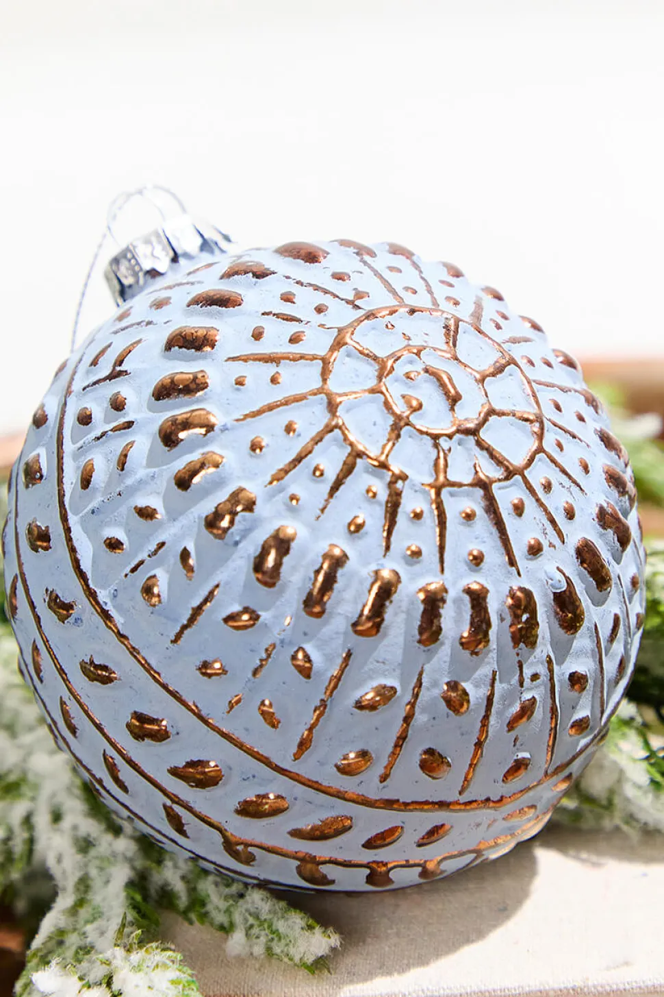 Rustic Embossed Ornament