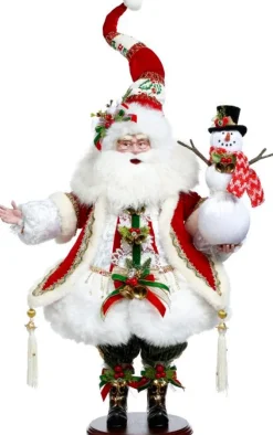 25.5" Santa Building Snowman - Mark Roberts