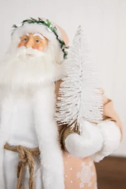 19” Santa Figure with Snowflake & Tree