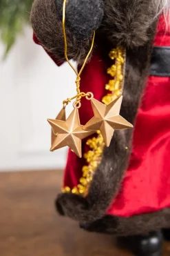19” Santa Figure with Stars & Tree