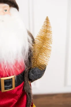 19” Santa Figure with Stars & Tree