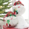 5" Santa Head Glass Ornament