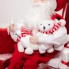 14” Santa in Chair With Bears