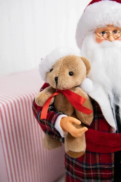 18" Santa in Pajamas Figurine